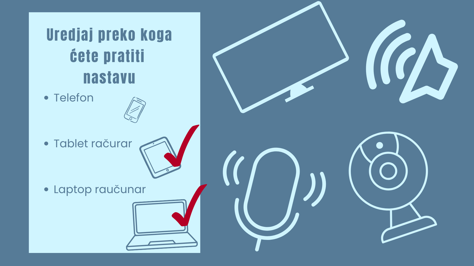 Uredjaji koje koristimo za pracenje onlajn nastave