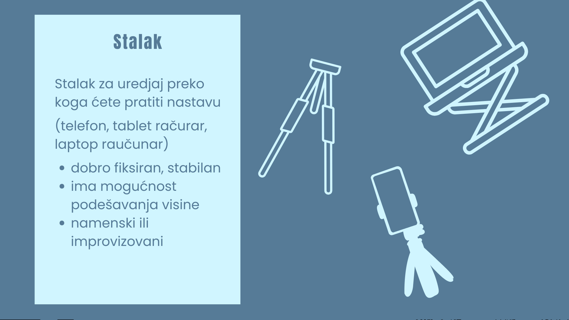 Stalak za laptop tablet ili telefon