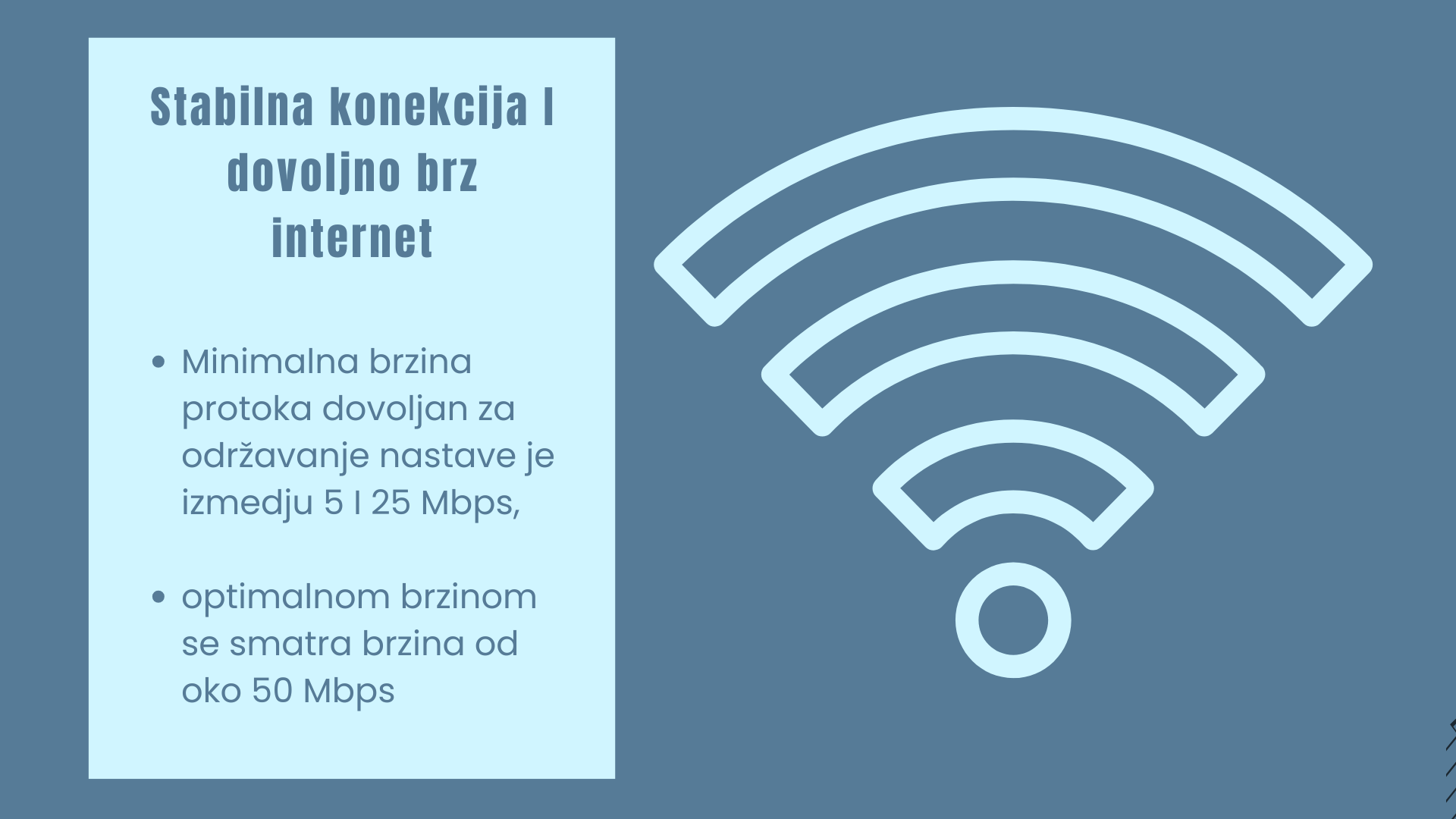 Stabilan i dovoljno brz internet