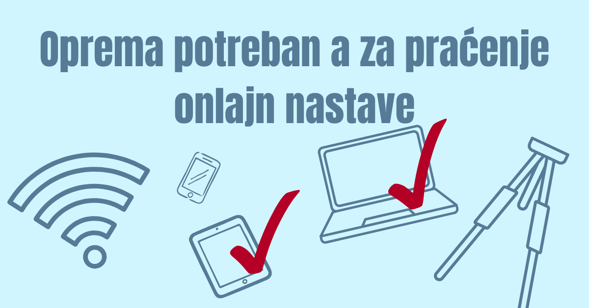 Oprema potrebna za praćenje onlajn nastave
